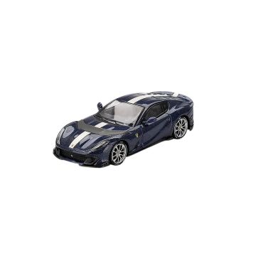 Ferrari 812 Competitizone Blu Tour de France 2023 1:64 Modellauto BBRDIE64011