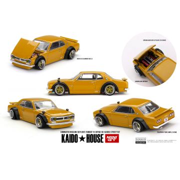 Nissan Skyline 2000 GT-R (KPGC10) Kaido Street V2 1969 1:64 