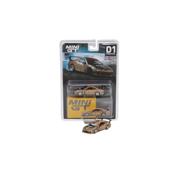 Nissan Silvia (S15) Top Secret D1GP 1999 1:64 Modellauto Mini GT MGT00714-BL