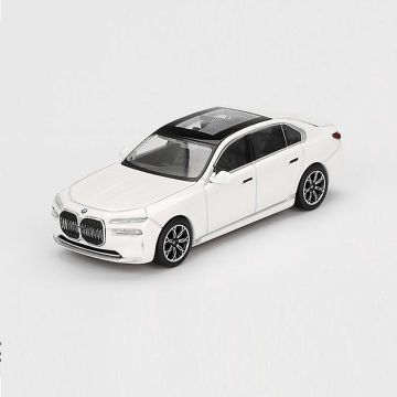 BMW i7 xDrive 60 Limousine 1:64 Modellauto Miniatur 1/64 Mineral White MGT00819