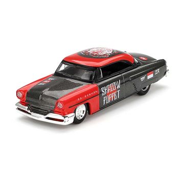 Lincoln Capri Hot Rod 1:64 Modellauto Miniatur 1/64 Rot Shadow Puppet MGT00874 Schwarz Blister