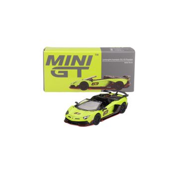 Lamborghini Aventador SVJ 63 Roadster Verde Shock 2022 1:64 Modellauto MGT00887