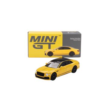Bentley Flying Spur Monaco Yellow 1:64 Modellauto Mini GT MGT00955-L