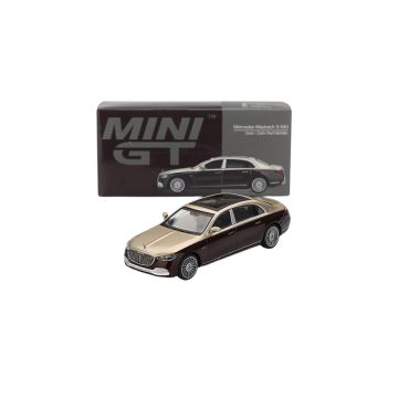 Mercedes Maybach S680 Gold Dark Red Metallic 2024 1:64 Modellauto MGT00962-L