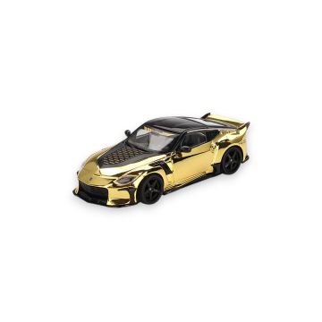 Nissan Z VeilSide FFZ400 Gold Chrome 2024 1:64 Mini GT Modellauto MGT00985-L