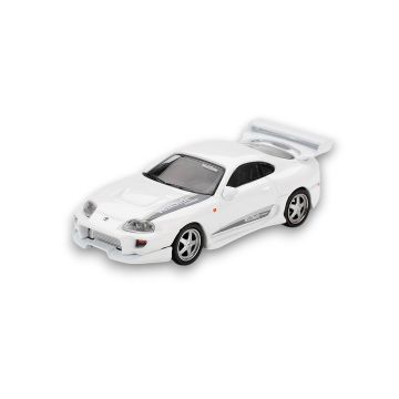 Toyota Supra MK4 VeilSide Combat V-I White Pearl Metallic 2014 1:64 Modell Mini GT MGT01104-L