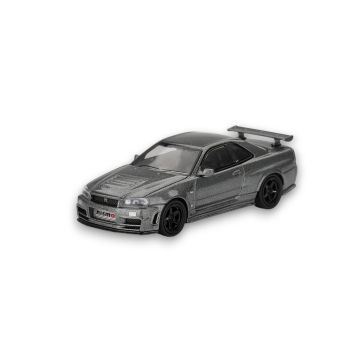 Nissan Skyline GT-R Dark Metal Gray (NISMO BNR34 CRS Version) 1:64 