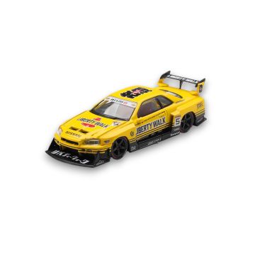 Nissan LB-ER34 Super Silhouette SKYLINE Sport Yellow 2025 1:64 Modell Mini GT MGT01182-R