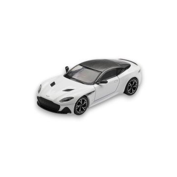 Aston Martin DBS Stratus White 2024 1:64 Modell Mini GT MGT01225-L