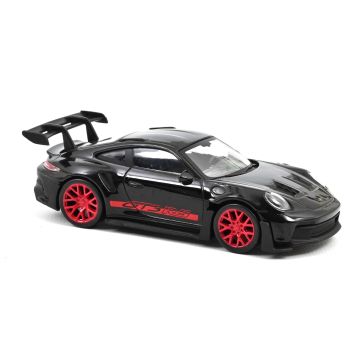 Porsche 911 GT3 RS 1:43 Modellauto Miniatur 1/43 Schwarz Rot Norev 750062 Jet