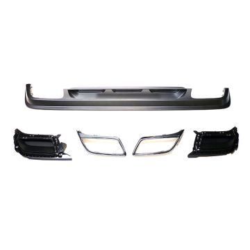 VW Original Tiguan II Heckdiffusor Granitgrau Chrom Umbau Nachrüstung Set